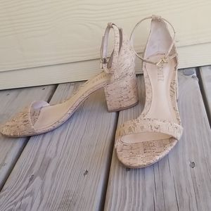 Shutz Chimes Cork Block Heel